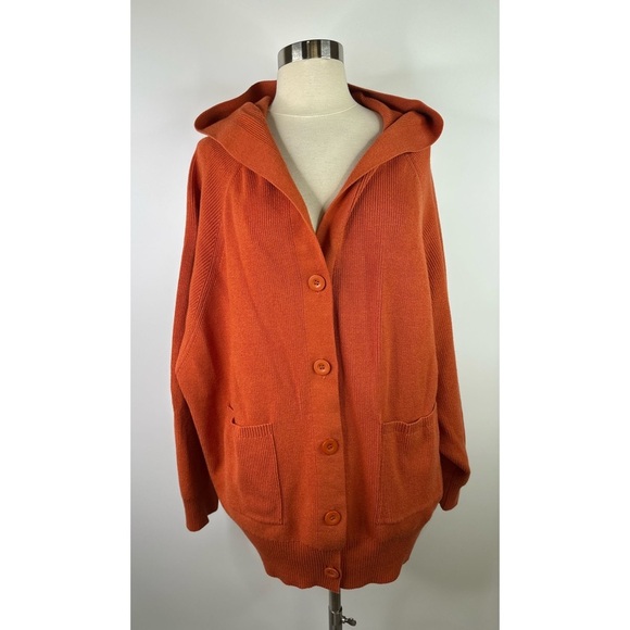 Lesley Evers Hooded Button Down Cardigan Jacket - Picture 1 of 10